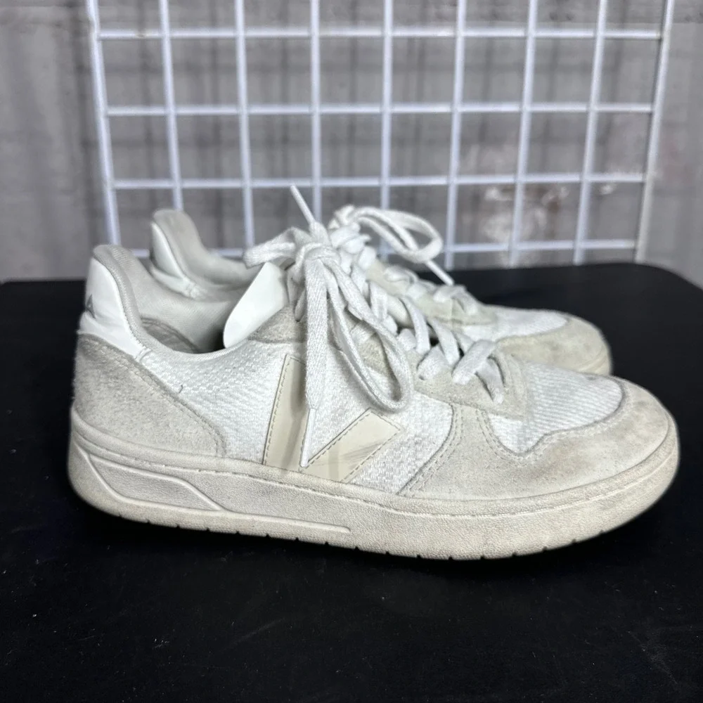 veja sneakers shoes Lace Up‎ Casual Athletic women size 38 US 7 Leather Textile